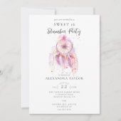 Boho Dream Catcher Pink Sweet 16 Slumber Party Kaart (Voorkant)
