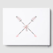 Boho Dream Catcher Roze Grijze Veren Pijlen Gastenboek (Achterkant)