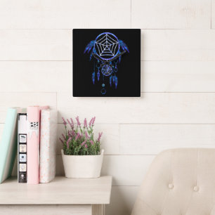 Boho Dream Catcher Vierkante Klok