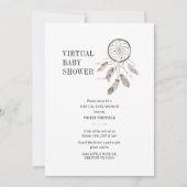 Boho Dream Catcher Virtual Baby shower Kaart (Voorkant)