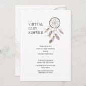 Boho Dream Catcher Virtual Baby shower Kaart (Voorkant / Achterkant)