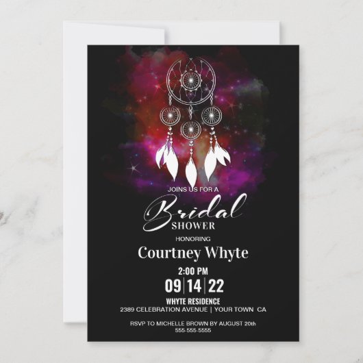 Boho Dream Catcher Vrijgezellenfeest Kaart (Voorkant)