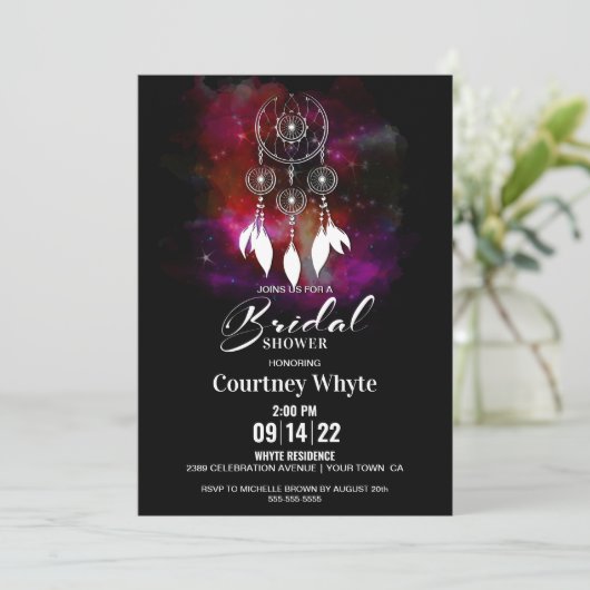 Boho Dream Catcher Vrijgezellenfeest Kaart (Staand voorkant)