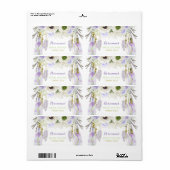 Boho Dream Catcher Water Bottle Gift Dank u Etiket (Full Sheet)