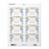 Boho Dream Catcher Water Bottle Gift Dank u Etiket (Full Sheet)