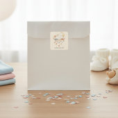 Boho Dream Cloud Baby Shower Vierkante Sticker