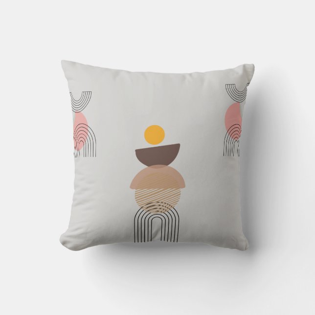 "Boho Dream Square Pillow - Artistic Home Accent Kussen (Voorkant)