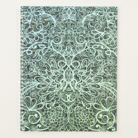 Boho Dream | Stylish Aqua Ombre Planner (Voorkant)