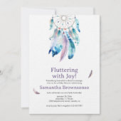 Boho Dreamcatcher Baby Shower Kaart (Voorkant)