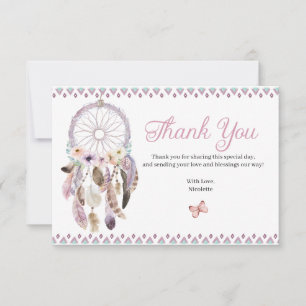 Boho Dreamcatcher bedankkaart RSVP Kaartje