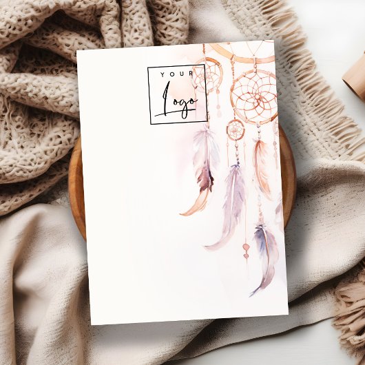 Boho Dreamcatcher Blank Sieraden Logo Display Visitekaartje