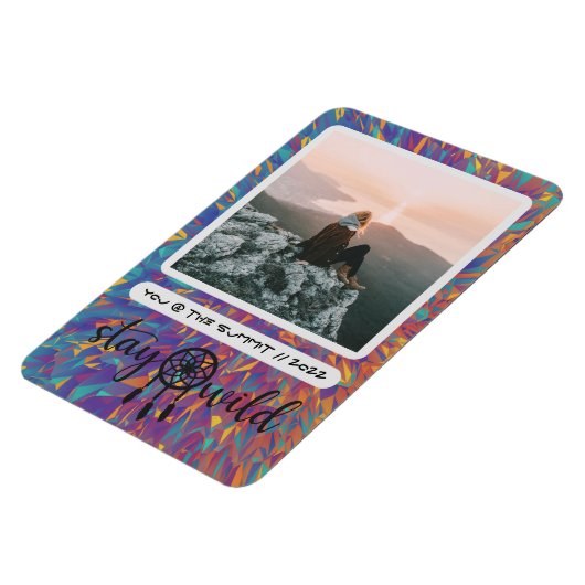 Boho Dreamcatcher Blijf Wild Photo Magnet Magneet (Linkerzijde)