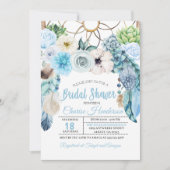 Boho Dreamcatcher Bridal Shower Uitnodiging (Voorkant)