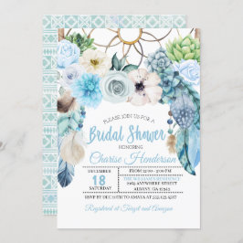 Boho Dreamcatcher Bridal Shower Uitnodiging