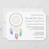 Boho Dreamcatcher bruiloft uitnodiging (Voorkant)
