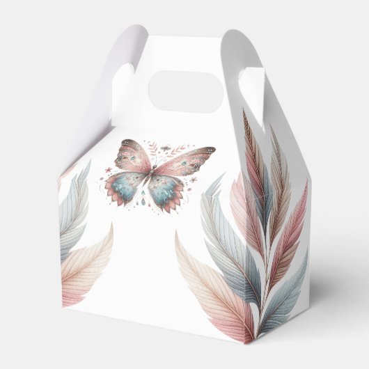 Boho Dreamcatcher Custom Script Name Baby shower Bedankdoosjes (Achterkant)