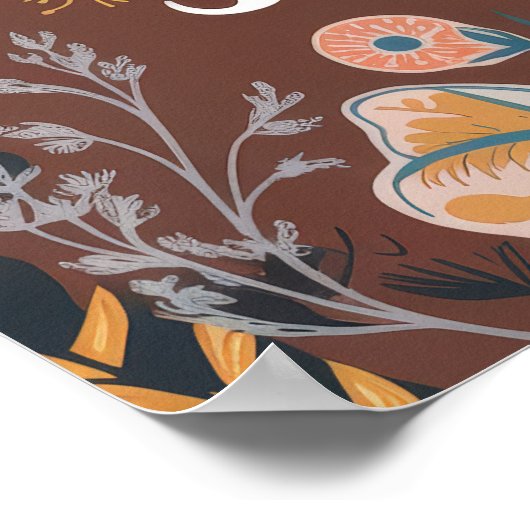 Boho Dreamcatcher Design Live in uitlijning met jo Poster (Hoek)