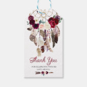 Boho Dreamcatcher Favor Tag Cadeaulabel (Voorkant)