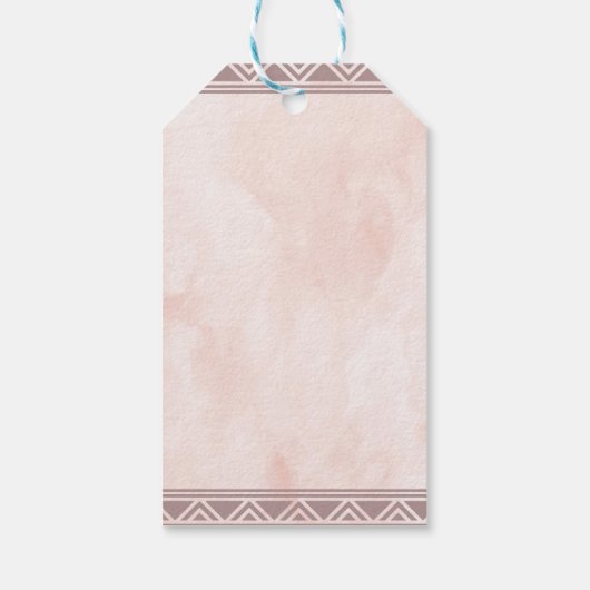 Boho Dreamcatcher Favor Tag Cadeaulabel (Achterkant)
