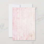 Boho Dreamcatcher & Feathers Roze Bruiloft RSVP Kaartje (Achterkant)