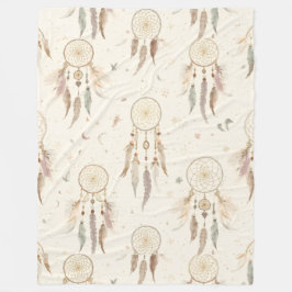 Boho Dreamcatcher Fleece Blanket | Ethereal