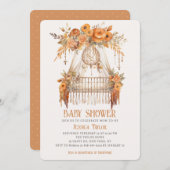 Boho Dreamcatcher Floral Meisje Kinderbedje Baby s Kaart (Voorkant / Achterkant)