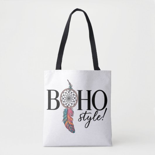 Boho Dreamcatcher Gratis Spirit Style Vrouwen Mode Tote Bag (Voorkant)