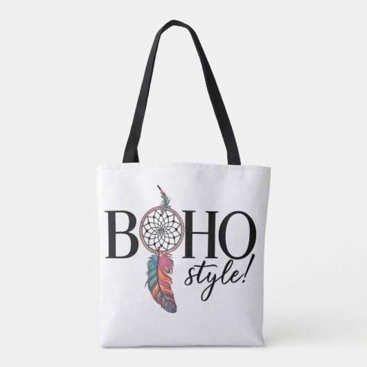 Boho Dreamcatcher Gratis Spirit Style Vrouwen Mode Tote Bag (Achterkant)