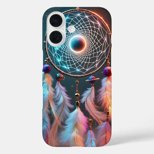 Boho Dreamcatcher iPhone 16 Hoesje (Achterkant)