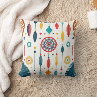Boho Dreamcatcher Pattern Throw Pillow Kussen