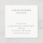 Boho Dreamcatcher Waterverf Bedankt voor de bestel Vierkante Visitekaartje (Achterkant)