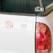 Boho Dreamcatcher Waterverf Lila Blush Peach Bumpersticker (Op Truck)