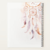 Boho Dreamcatcher Waterverf Lila Blush Peach Planner (Achterkant)