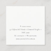 Boho Dreamcatcher Waterverf Lila Blush Peach Vierkante Visitekaartje (Achterkant)