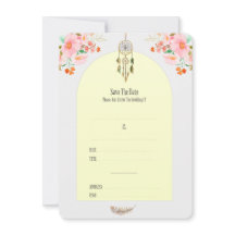 Boho Dreamcatcher Wedding Invitation