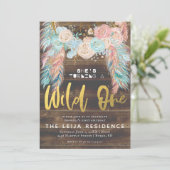 Boho Dreamcatcher Wild One Birthday Kaart (Staand voorkant)