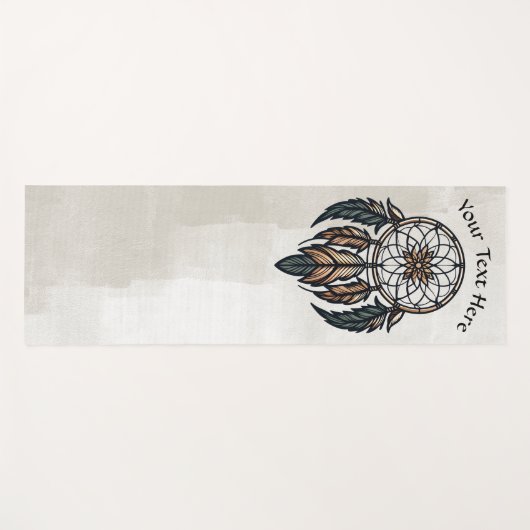 Boho dreamcatcher yogamat (Voorkant (horizontaal))
