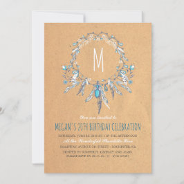 Boho  Dreamcather Verjaardagsfeest Kaart