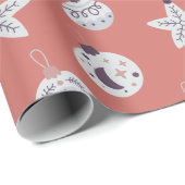 Boho Dreams Modern Holiday Ornaments Cadeaupapier (Rol Hoek)