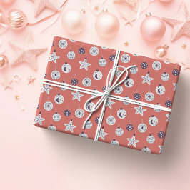 Boho Dreams Modern Holiday Ornaments Cadeaupapier