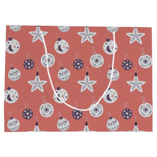 Boho Dreams Modern Holiday Ornaments Groot Cadeauzakje (Achterkant)