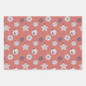 Boho Dreams Modern Holiday Ornaments Inpakpapier Vel (Voorkant)