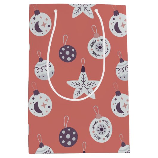 Boho Dreams Modern Holiday Ornaments Medium Cadeauzakje (Voorkant)