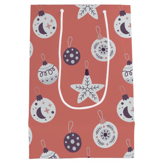 Boho Dreams Modern Holiday Ornaments Medium Cadeauzakje (Achterkant)