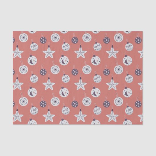 Boho Dreams Modern Holiday Ornaments Tissuepapier (Voorkant)