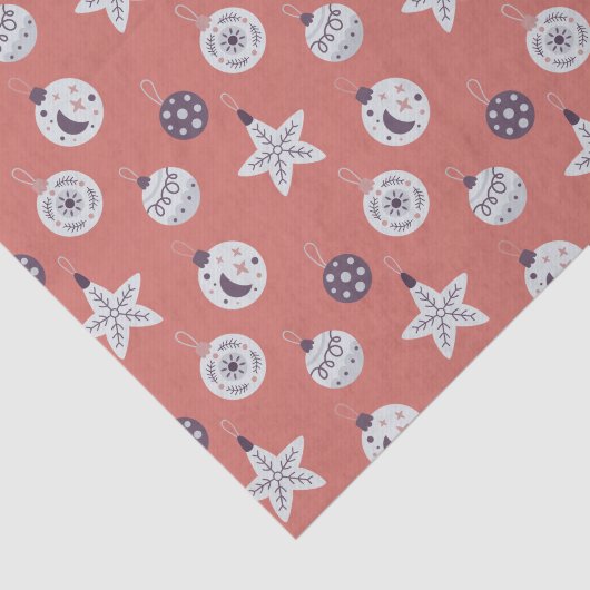 Boho Dreams Modern Holiday Ornaments Tissuepapier (Detail)