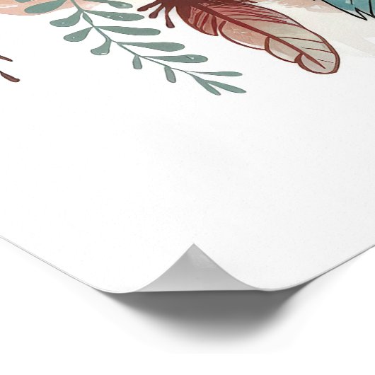 Boho Dreamscape Leef in uitlijning met je Waarheid Poster (Hoek)