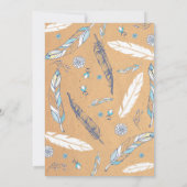 Boho  Dreamweaver Baby shower Kaart (Achterkant)