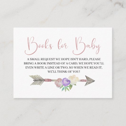 Boho Dreamweaver Books for Baby Enclosure Card Informatiekaartje (Voorkant)