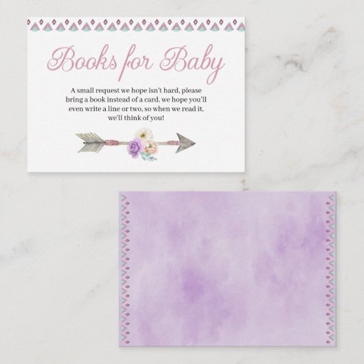 Boho Dreamweaver Books for Baby Enclosure Card Informatiekaartje (Voorkant / Achterkant)